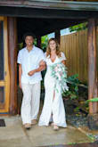 My husband and I never had a formal wedding. We decided after 12 years of marriage that it was time. I purchased 5 different dresses from Lulus but this by far was the one!! The dress has a little bit of stretch to it, so its great for a woman with some curves. Dont be put off by the stretch because the ornate design of the lace gives off some expensive vibes. I traveled with the dress to Hawaii and there were no issues stuffing it into my luggage. 5 min with a steamer and it was good to go. The length is perfect for us tall ladies and the fabric is not see through (even in the rain!) I dont even need to comment on the price.. its a steal! - Anna L.