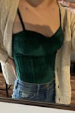 Super cute, perfect shade of emerald green. A little short as for the bodysuit, but still love it - Lexi C.