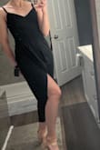 The dress is a bit tight in the rib cage (ordered an XS and am a 32 band) but it's manageable. Overall, great dress and material is comfy. Adjustable straps are a nice feature. - Chelsea H.