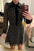 I wear a small in most lulu dresses but ordered a medium based on reviews and it fits well! With the sheer back/sides, I think you could get away with a skin-colored bra (pictured) or maybe black. I haven't worn it out yet, just have my try-on photos! I think it will be good for an upcoming work holiday party. - Bailey Z.