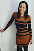 Wore this for Thanksgiving, and got many compliments. Good material, very stylish. Great fall dress. Will definitely be wearing again. - Michele W.