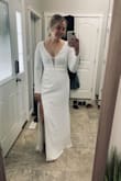 I ordered a few dresses- two long sleeves. I had hopes for this one but the fabric was quite cheap feeling compared to the other long sleeve dress I ordered. Lots of strings were coming from all the stitches too. - Cass M.