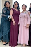 I loved this dress and I received a lot of compliments on how it was so nice and fit me perfectly! It has a see through back so if you dont want to show your bra, wear a nice under tank. Otherwise, it fit perfect and is super comfortable to move around in when dancing. I would definitely recommend it and wear again to another wedding or special occasion. - Genesis S.