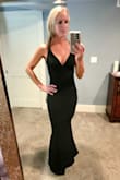 This dress fits to a "T"! Absolutely beautiful! It hugs all of the places you want it to. Classy and sexy all at once! Perfect for that special event or night out! - Jessalynn P.