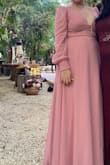 This dress is so elegant, very gorgeous. The color is incredible and it is super comfortable. With heels the length was perfect and the back is really beautiful. In general, the quality of the dress is very good. - Mariel O.