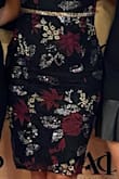 Dress is nice and form fitting, not stretchy. The details on the dress are absolutely stunning. Perfect wear for a wedding or a gala! - Haley P.