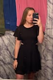 I am obsessed with this dress. It fits perfectly! It is not too long either. It is the perfect combo of sexy yet modest! - Annie K.