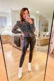 I'm in love with this top!  So perfect for the holidays and so many different ways to wear it!  Leather pants or skirt, colorful pants, jeans, etc!  You need this in your closet! - Jennifer L.