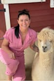 I get compliment every time I wear this jumpsuit. It's thick material and the color is great! - Maria G.