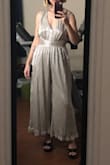 The legs are too wide for my taste. I didn't think it was very flattering. I'm also not sure about the sizing I sized down bc of what another reviewer said, and the top fit but the bottom was tight on my booty. Might fit someone with a different body type better. - Maddie M.