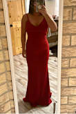Love this dress! Hugs in all the right places and accentuates my curves, it's long so if you're short you will need to have it hemmed. But other than that it's very pretty and well made! - Nikki W.