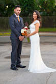 Beautiful dress! I was so happy with the dress! It fits true to size and is breathable and very cute train that is easy to walk with. Definitely a great purchase. Perfect dress for an intimate wedding - Criseth C.