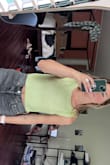 I love this top. Can be dressed up or down. I dont wear a bra underneath and I dont feel like its super see-through without one. Very cute. - Amanda T.