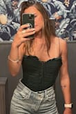 Love the material and love the design. Felt like it was a little baggy up top but not too horrible. I accidentally ordered a small instead of an XS. I would have sized down. Love it! - Amanda T.