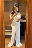 Very pretty dress. Wore for my court wedding. True to size - Jahleel M.