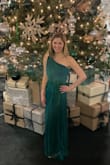 Pretty dress! Perfect for a holiday party. Does run a little long, I had to tailor one inch off the length. - Jen S.