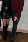 Been wanting a leather skirt and this is the one I landed on! Originally bought a small but the waist was too loose so returned for an xs and it fit much better! - Hannah C.