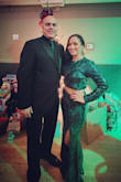 I got this in medium and had to get it tailored a bit due to the length and a smidge in the top but it looked amazing! I wore this for a Christmas Gala and the green was perfect! Definitely received so many compliments on this stunning dress! - Lisandra R.