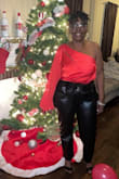 I loved the bright color. I wore this to a Christmas party with black faux pants. I really got a lot of compliments about the blouse. - Michelle H.
