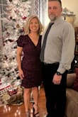 I loved this dress!! It fit perfectly with just a little breathing room=	
I couldn't believe the price after seeing it in person! - Kellie C.