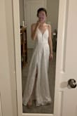 This dress is beautiful quality, especially for such a low price. The dress was exactly as pictured and the sizing was as expected. I did return and re-order a size down to an XXS, but XS also fit well. I received the dress 4 days after ordering and the return process was very smooth. Great experience overall! 

The dress is super lightweight and comfortable. I'll be wearing it for my wedding with a few minor alterations to make the dress look a little more formal (thinking of adding some faux buttons to the back and making the straps non-adjustable). Can not recommend this dress enough! - Rhianna L.