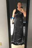 Tiny bit big but with a few small alterations it will fit perfectly. Im 57 and will need tall heels for the length - Sara T.