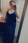 This dress was absolutely gorgeous. I wore it to a wedding as a guest. It fit me perfectly although I'm sure it fits and looks so much better now that I've lost a few pounds. It was a bit long (dragging on floor) but its meant to be that way as seen in the picture. Higher heels do help. It was very comfortable and I love the color. Lulus is definitely my go to for formal dresses. - Kimberly S.