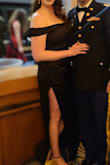 This dress was perfect to wear for an entire day. It was comfortable & got so many compliments! I pinned the side a bit because the rouching was a little loose but other than that it was the perfect fit. No bra needed either because it zipped nice & snug in the bust. - Alexandra A.
