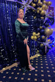 LOVED this dress!! I wore it to our holiday ball and I received so many compliments. My husband and I even won best-dressed couple! This dress is true to size and fits perfectly without alterations. I highly recommend! - Kristin Q.