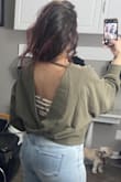 Love the fit of the sweater! I purchase all the colors in this same style. I love how it's connected in the back so it's not falling off the shoulder. Super comfy and stylish! - Jessica R.
