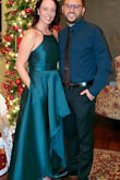 I was looking for a green dress for my husbands Christmas party last year and this dress did not disappoint!! I got sooooo many compliments on it! I'm a mom of 3 and have some curves so I was worried how it would actually fit but it was just perfect in all the right places! With a pair of heels it laid just right at the bottom and did not drag on the floor at all. It zipped wonderfully and I could wear it with or without a strapless bra. I wanted a necklace but couldn't find one, I may wear it again soon for another holiday party! The colors very true to the picture also! - Laura E.