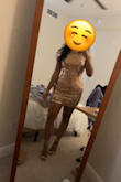 This dress is stunning and looks even better in person! After reading reviews that it runs small, I ordered it in both a Small and Medium and they both fit, but the Small looked better and hugged my curves perfectly. I was blown away by how well made the dress is for the price (Black Friday sale!). Wearing it with the Aimee Champagne Metallic Lace-Up Heels also from Lulu's! - Sanjukta D.