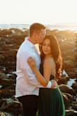 Absolutely loved this dress! Wore it for my engagement and it did not disappoint. Im on the shorter side so it was long but it gave a dramatic look for my photos - Alejandra B.