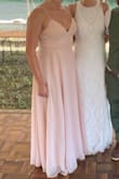 Lightweight and fun for a Labor Day wedding. The back is gorgeous and makes the dress. - Alex C.