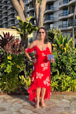This dress is very comfortable. I bought it for a Wedding in Hawaii I liked it a lot. Very fast delivery and great price on sale. Bravo!!! - Carmen S.
