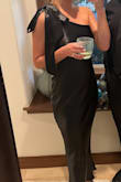 I bought this dress for my cousin's wedding and it fits me perfectly! Love the way the dress hung off my hips and the length was perfect for this formal black-tie night! - Jazmyn M.