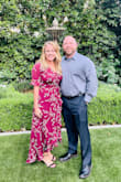 I felt it was pretty true to size but if you're in between I would size up. It's a cute dress and color was nice. I did pin the top closed as it was a little too revealing for me. - Tracy G.