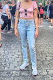 Wore it to Universal studios and I stayed comfortable and sweat free all day. I'm between a S/M and always prefer to go with the M with these types of shirts so that the lining isn't tight on my arms, fit perfectly! - Luz O.