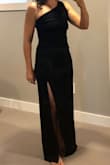 I read all the size reviews so I'm adding mine because they were very helpful. I ordered a medium and the dress fit perfectly for me. I don't like things too tight - the medium gave me enough room. Length was just to the floor so with heels it was good.  The fabric was a good weight and comfortable. I ordered from Canada so paid $30 duty, but it was still affordable since the product was great. - Susan L.