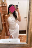 The quality of this dress is excellent, I received lots of compliments. It fits amazingly. I have a small chest so I had to buy tape so it wouldn't move in that part, other than that I love it - Ambar Q.