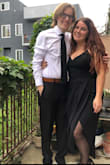 I wore this dress for my civil ceremony at the courthouse and it was so pretty but casual enough for a 2:30pm service. Normally I'm a M/L in dresses but I sized up because the top is so fitted. I'm a good way! Once I had the right size, I was so happy with how it fit. It did stay fairly wrinkled even after steaming. But not bad enough to upset me! I'm happy with it and excited to wear it again some day soon. Oh, also I'm very short but didn't have an issue with it being too long! I wore two inch heels and it looked nice! - Sierra L.