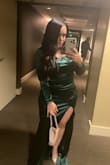 The dress is so beautiful and comfortable it is stretchy. It honestly looks expensive. I bought it for my work Christmas party and I got so many compliments. - Yohana A.
