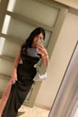 Highly highly recommend this dress!! Looks and feels so much more expensive than it is! Im 53 so did have to get it tailored a few inches but it was absolutely perfect after that, TTS, the slits on the sides are perfectly cut out, super sexy and also flattering, buy this dress!! - Jenny L.