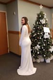 My husband and I wanted a very simple, short ceremony. Since that was the case, I was not really wanting a veil, but I did want something to add to my hair. This bow completed the look I was imagining! It was perfect! Would highly recommend! - Lindsey C.