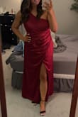 Fits perfectly in all the right spots. I was worried about the dress length being too short but I'm 5'10" and with heels, the dress still almost hit the floor. - Liz H.