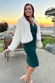 I usually don't buy items like this but I'm so glad I did! I bought a large, I have super long arms- it was so comfortable, gave so much glamour and warmth! Highly recommend! - Simone P.