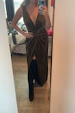 This dress is so pretty and so comfortable. I usually like my clothes a little loose so I sized up to a large and think it fits perfectly. - Erica D.