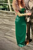 Fit a little snug, but I loved it! I wore it to a military ball and got a ton of compliments, but I was a little uncomfortable due to the snug-ness. - Shana F.