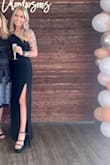 This dress fit like a glove. You can wear with or without a bra, the fabric isn't see-through/thin. Great quality. - Melissa M.