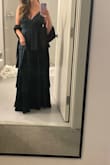 This dress is gorgeous. I do not like anything form fitting after having 2 kids and this dress is SO flattering.  I'm hoping I have another black tie wedding I can wear this beautiful dress to. - Ashley K.